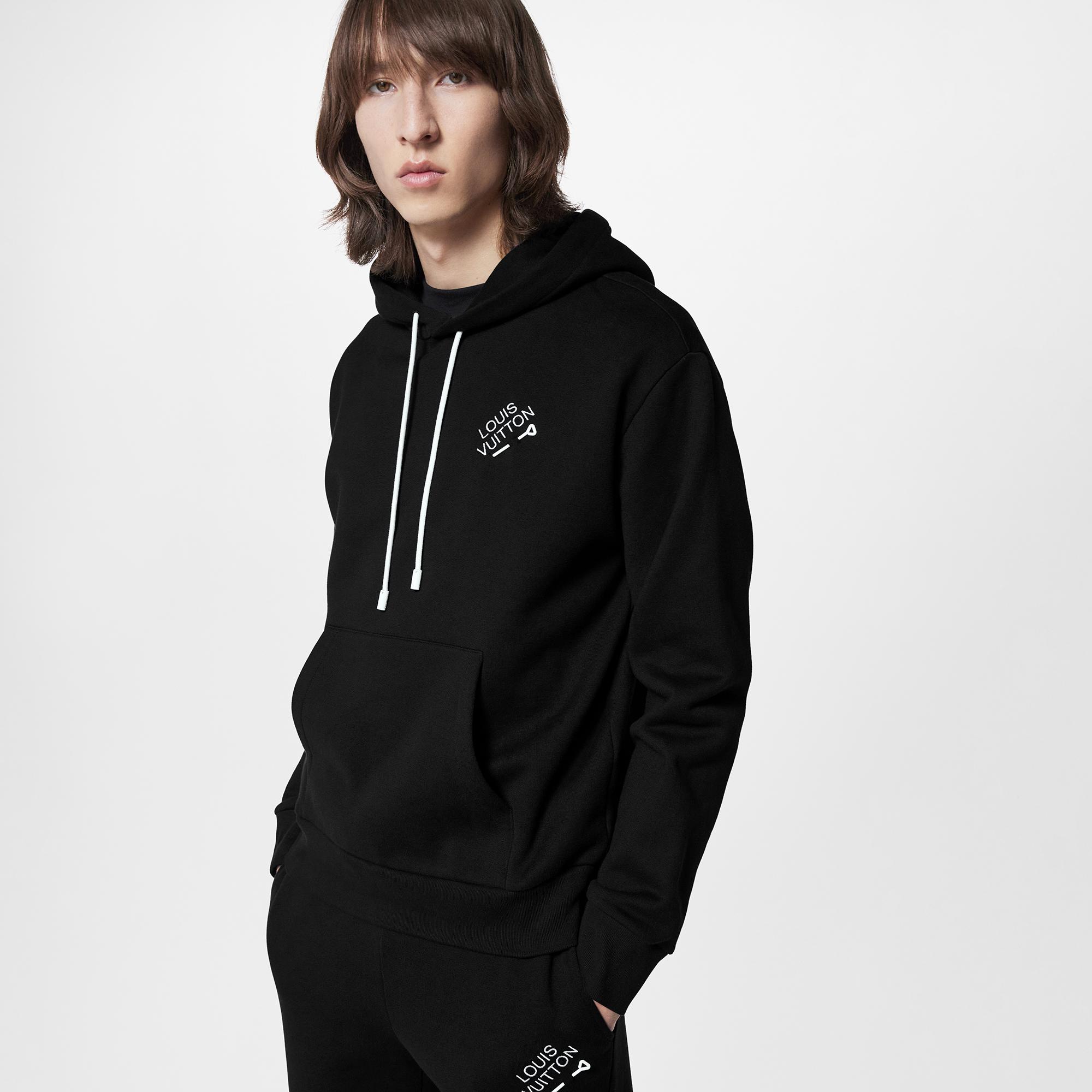 Louis vuitton hoodie black sale